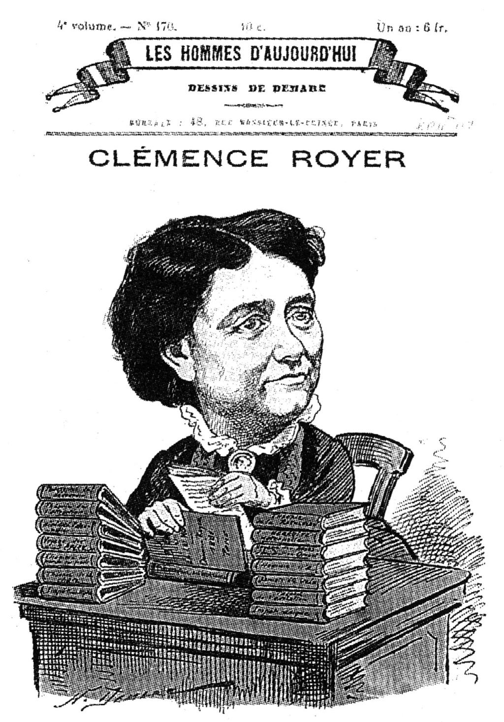 I. Budil Obr. 2. Karikatura Clémence-Auguste Royerové z roku 1881. (https://en.wikipedia.org/wiki/cl%c3%a9mence_royer#/media/file:clemence_royer_caricature_1881.jpg, 29. 10.
