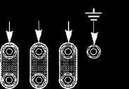7 ALLACCAMENTO PER MOTORE MONOFASE La disposizione delle barrette dei morsetti determina il senso di rotazione del motore monofase. Per l allacciamento bisogna: 7.