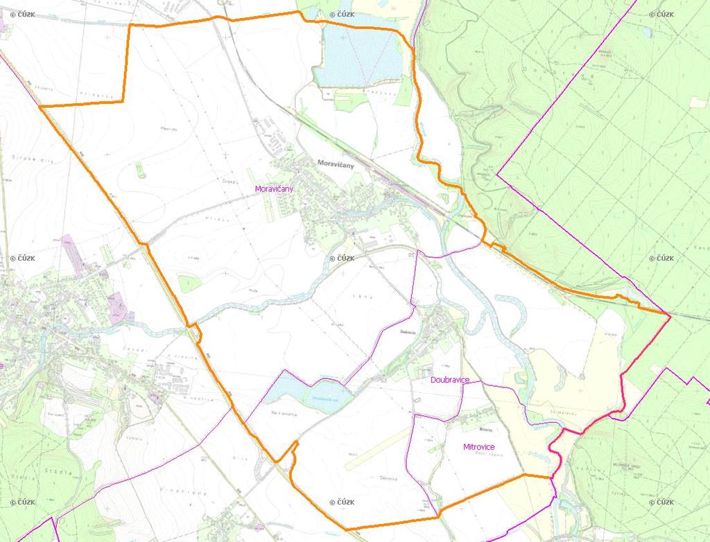 A. NÁZEV OBCE Název části obce (ZSJ): Voda: bilancováno v Moravičanech Mitrovice Mapa A: