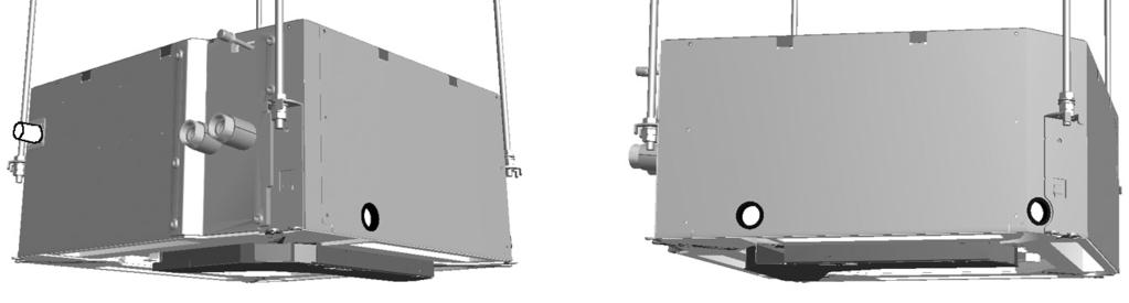 4 Instllzione del ventilconvettore Controllre che l'unità si in pino tutti e quttro gli ngoli, utilizzndo un oll o un tuo di vinile trsprente pieno d'cqu, come illustrto nell figur sotto. Fig. 4.