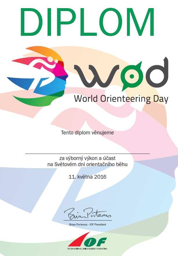 d) World Orienteering Day 15. 21. května 2019 500 000 účastníků na 5000 místech ve 100 zemích je cílem, kterého chce dosáhnout IOF v průběhu příštích let.