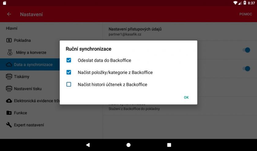 Nové možnosti u kategoríí Lze nastavit interní