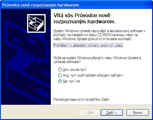 Stiskněte tlačítko Install Drivers a vyčkejte instalace
