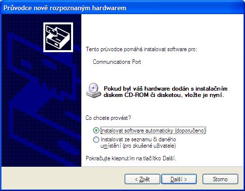 Připojte adaptér pomocí USB kabelu k počítači, bude