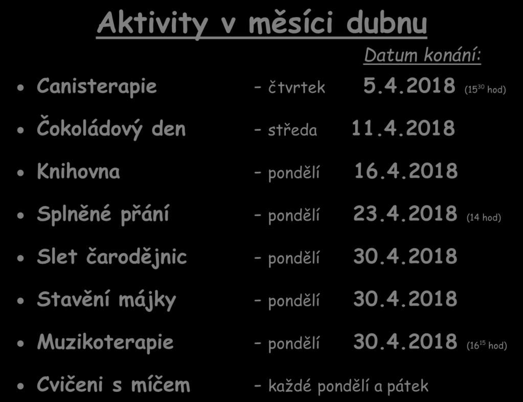 Už se těšíme po dlouhé zimě i na zahradní besedování.