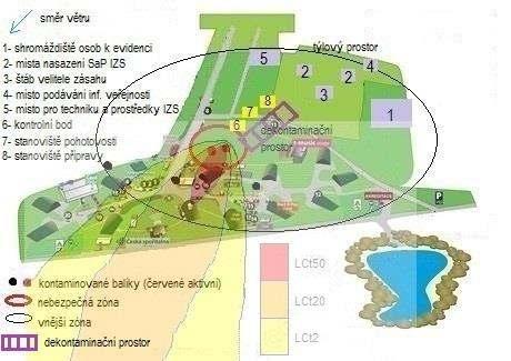 UTB ve Zlíně, Fakulta logistiky a krizového řízení 50 formě aerosolu). Při slavnostním zahájení prezidentem přeletí teroristé nad areálem a vyhodí balíky.