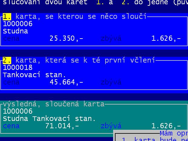 software MAJETEK verze 4.xx verze 4.53 