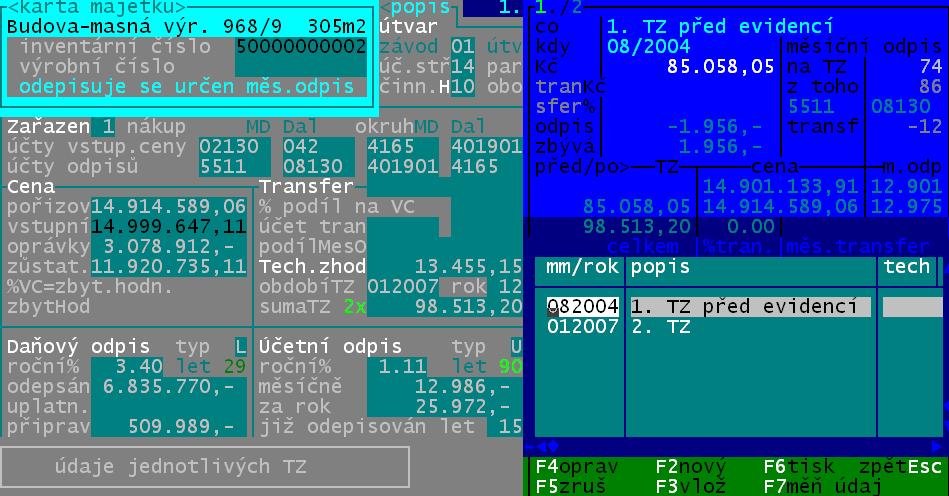 technické zhodnocení - změna přístupu Od této verze se každé zakládá doplňující informace ke kartám o jednotlivých technických zhodnoceních. K tomu nás vede jedna podstatná věc.