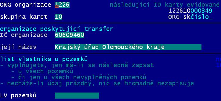 sběr dat o majetku v Olomouckém kraji Princip sběru dat o majetcích v Olomouckém kraji je následující. Sběr se provádí pomocí krajem sestavené EXCEL tabulky.