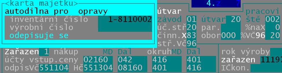 verze 4.29 30.04.2015 kombinovaný majetek na hlavní a doplňkovou činnost Existují případy, kdy je majetek pořízen pro potřeby jak hlavní, tak doplňkové činnosti.