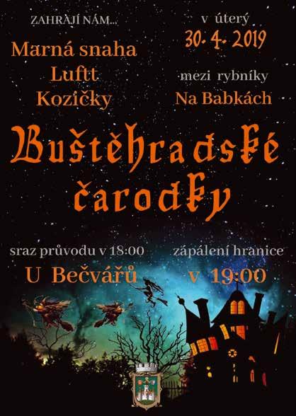 Sobota 6. dubna Pojďme společně uklidit Buštěhrad! Sraz v 8:30 hod. před knihovnou na zámeckém nádvoří S sebou dobrou náladu, pracovní rukavice, pracovní oblečení a pevnou obuv.