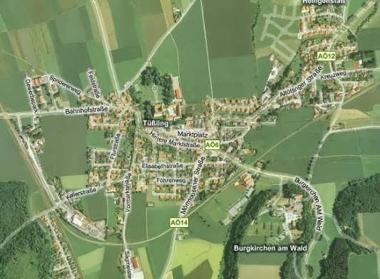 84577 Tuessling in Altoetting (kruh) obyvatelstvo 3.187 plocha 19,57 Km² poznávací značka AÖ Url http://www.tuessling.de Na západ od Altoetting okresu, leží město Tuessling trhu.