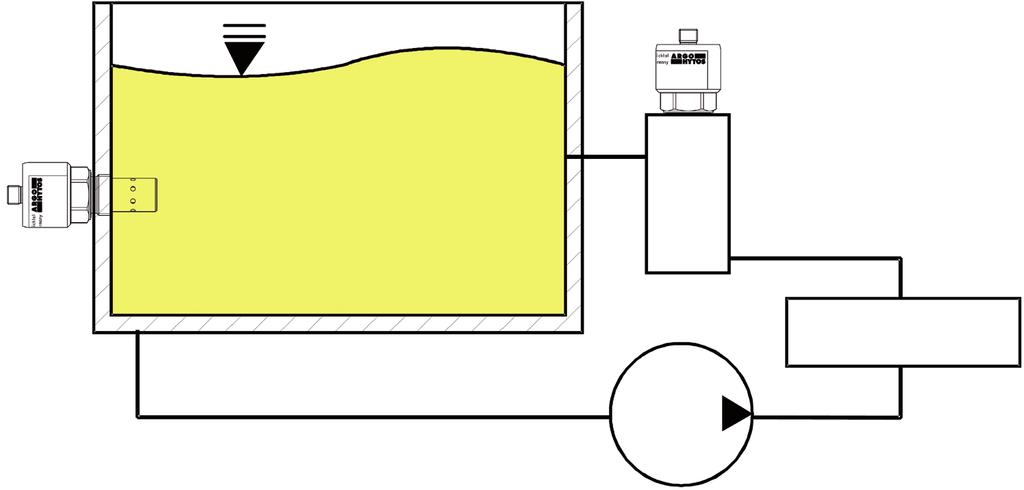 4. Montáž Snímač je proveden jako šroubovací se závitem 3/4. V ideálním případě se snímač instaluje do hydraulických okruhů v nádrži nebo do vratného potrubí.