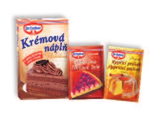 Oetker 1 zarovnaná PL cukru Na čokoládovou náplň: 1 balení Krémové náplně čokoládové Dr.