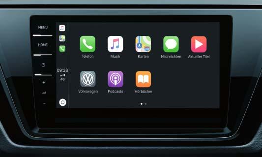 Díky jedinečným funkčním vlastnostem systému infotainment Volkswagen Media Control, Car-Net nebo wifi to není žádný problém.