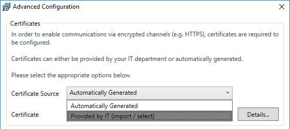 odposlouchávání či falšování zpráv. Pro šifrování komunikace se používá protokol TLS (Transport Layer Security) verze 1.2.