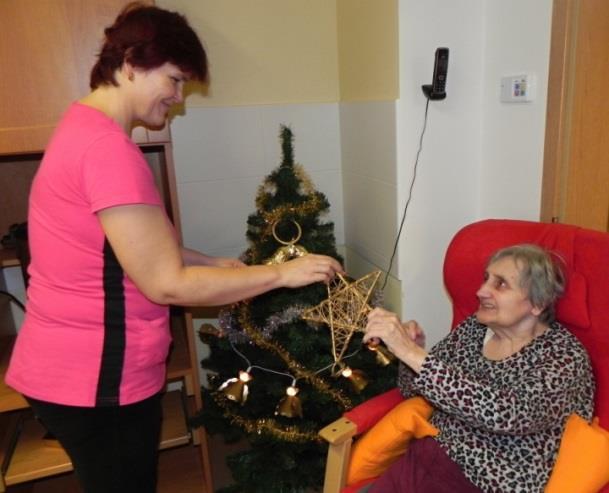 My jsme si ho společně s uživateli nazdobili, aby ty vánoce byly takové, na jaké