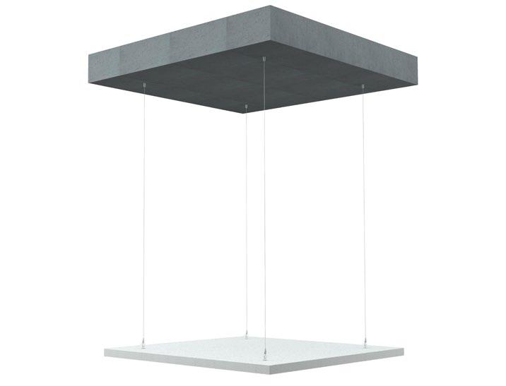 Beskrivelse Rockfon System Eclipse Island er en rammeløs akustisk løsning, tilgjengelig i forskjellige geometriske former. Den synlige siden av Rockfon Eclipse har en malt, minimalistisk, rett A-kant.