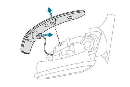 Zadní světla F Výměna žárovky předního světla do mlhy se provádí otvorem pod nárazníkem. F Odpojte konektor držáku žárovky stlačením jazýčku v jeho horní části.
