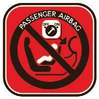 Airbag spolujezdce vypnutý Deaktivace čelního airbagu spolujezdce F Při vypnutém zapalování zasuňte klíč do deaktivačního spínače čelního airbagu spolujezdce. F Otočte jej do polohy OFF (Vypnuto).