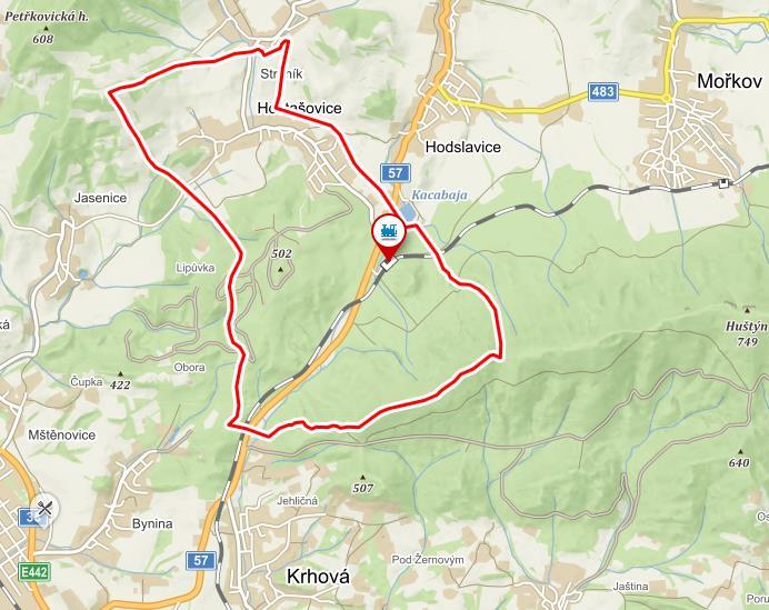 Obr. 1: Situační mapa polohy zájmového území obce Hostašovice (podkladová data: ČÚZK).