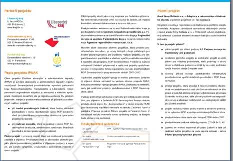 pilotního projektu při