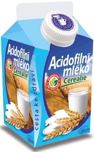 Acidofilní mléko cereálie 3% 450 g kysaný mléčný nápoj