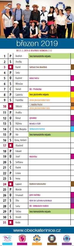 Obec Kateřinice Únor poplatky: DĚKUJEME 1/ Platba za likvidaci a svoz komunálního odpadu (včetně DPH) 1 občan 410,- Kč paseky 100,- Kč/osoba rekreační objekt bez TP