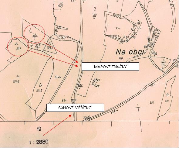 mapě 1: 2 880 Obrázek 14: Detail