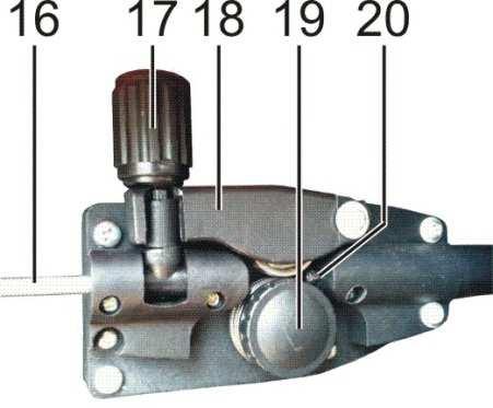 1 Potenciometr rychlosti posuvu svařovacího drátu 2 Přepínač napětí MIN/MAX 3 Přepínač napětí 1/2 4 Vypínač hlavní 5 Kontrolka přehřátí 6 Svařovací hořák 7 Zemnící kabel s kleštěmi 8 Síťový kabel 9