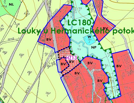 8 HZ12 (0,36 ha) - zastavitelná plocha s rozdílným způsobem využití výroba a skladování -