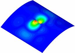 SolidWorks Simulation První režim vzpěry Druhý režim vzpěry 10. Klepněte pravým tlačítkem na Výsledky a zvolte Seznam faktorů vzpěry Prvních pět zatížení vzpěry souhlasí s číselnými výsledky.