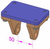 SolidWorks Premium Použití funkce Plovoucí v sestavě pevného šroubu Tento příklad ilustruje účinky, které má plovoucí