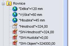Jedním z následujících postupů si znázorníte proměnné, uživatelské vlastnosti souboru a výchozí vlastnosti souboru: V dialogovém okně Přidat/Upravit rovnici klepněte v dolním pravém rohu na.