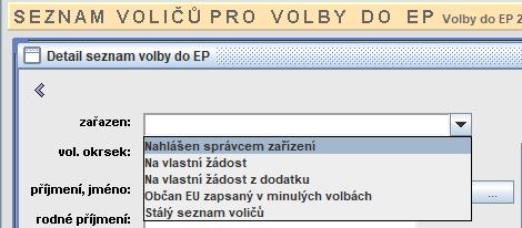 3. Třetí fáze sestavování seznamu voličů do EP (9. května 2019, tzn. 15 dní přede dnem voleb) - 28 odst. 3 z. č. 62/2003 Sb.