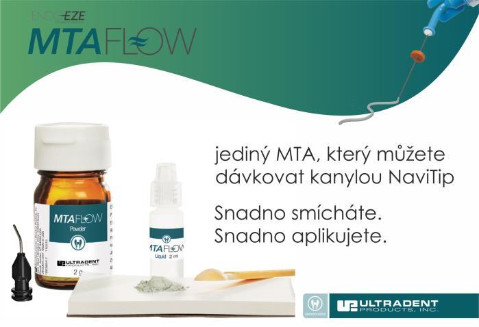 Hustá konzistence je vhodná pro zakrytí pulpy, perforaci komory pulpy a pulpotomii; jemná konzistence pro resorpci, apexifikaci a apikální zátky; anebo tmelová