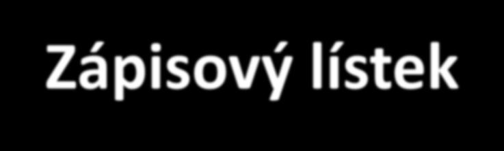 Zápisový lístek zápisový lístek, který uchazeč již odevzdal, může vzít zpět v případě, že: jej chce uplatnit ve