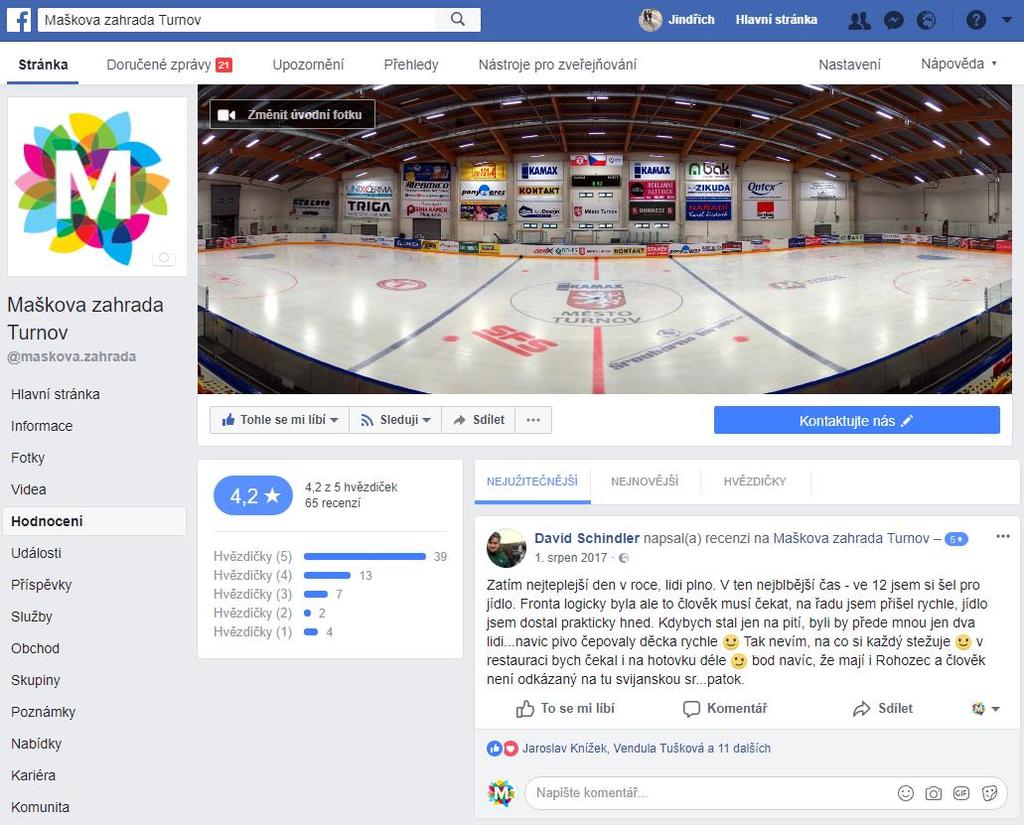 l) Ostatní aktivity, prezentace, členství Jednatel společnosti je členem ve Sportovní komisi, komunikace s odbory města, především s OSM,