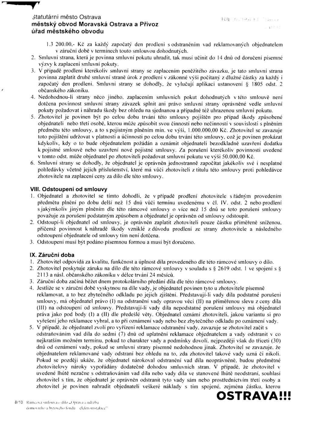 "" V k) 'o) to Statutární město Ostrava městský obvod Moravská Ostrava a Přívoz úřad městského obvodu t;:v; 1.3 200.