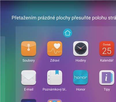 Vzrušující funkce Nastavení obrázku jako tapety plochy: Klepněte na Galerie nebo vyberte přednastavenou tapetu