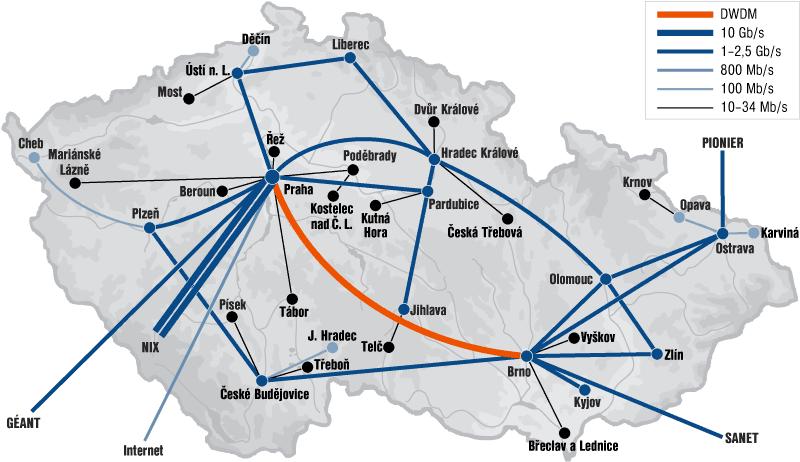 KAPITOLA 4. POČÍTAČOVÁ SÍŤ WEBNET 27 Obrázek 4.