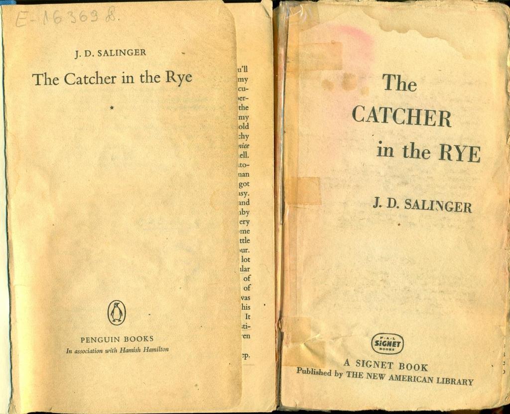 The Catcher in the Rye (1951) Selindžer je za svoj jedini roman imao izričitu želju da se po njemu nikada ne snimi film.