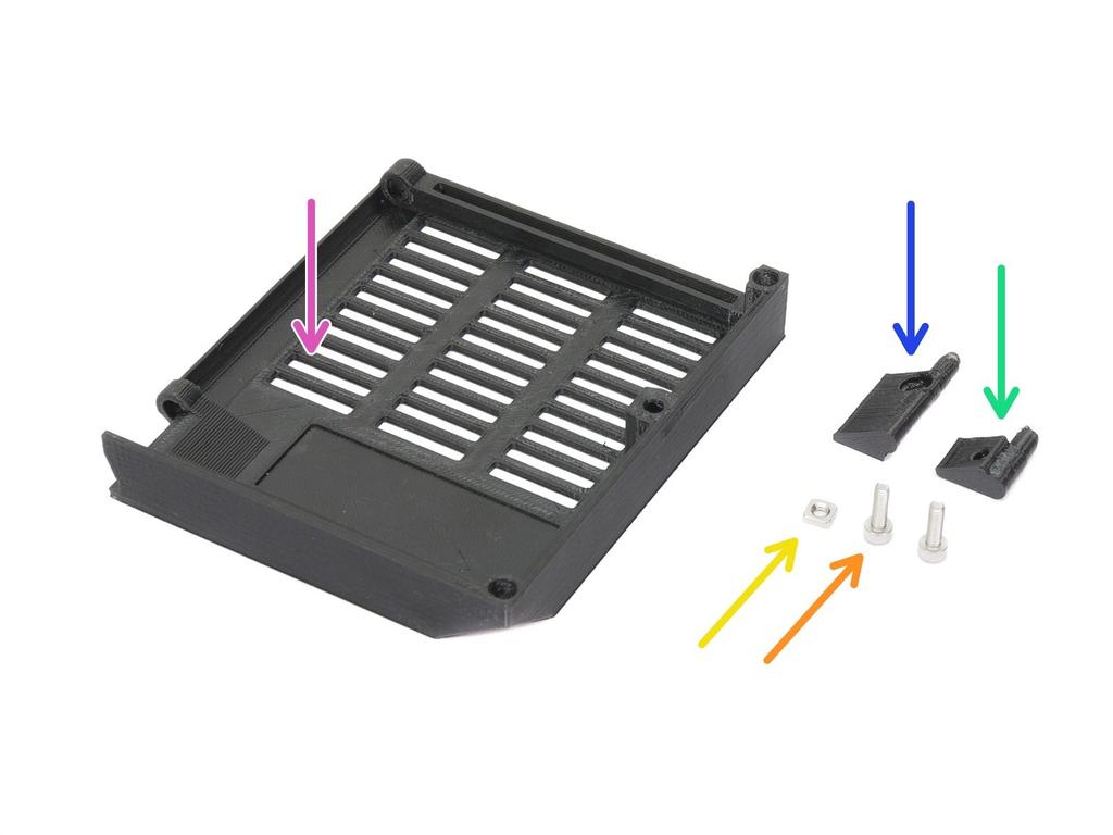 Step 1 Nářadí potřebné k této kapitole Čelisťové kleště pro zkracování stahovacích pásek 2,5mm inbusový klíč pro šrouby M3 1.