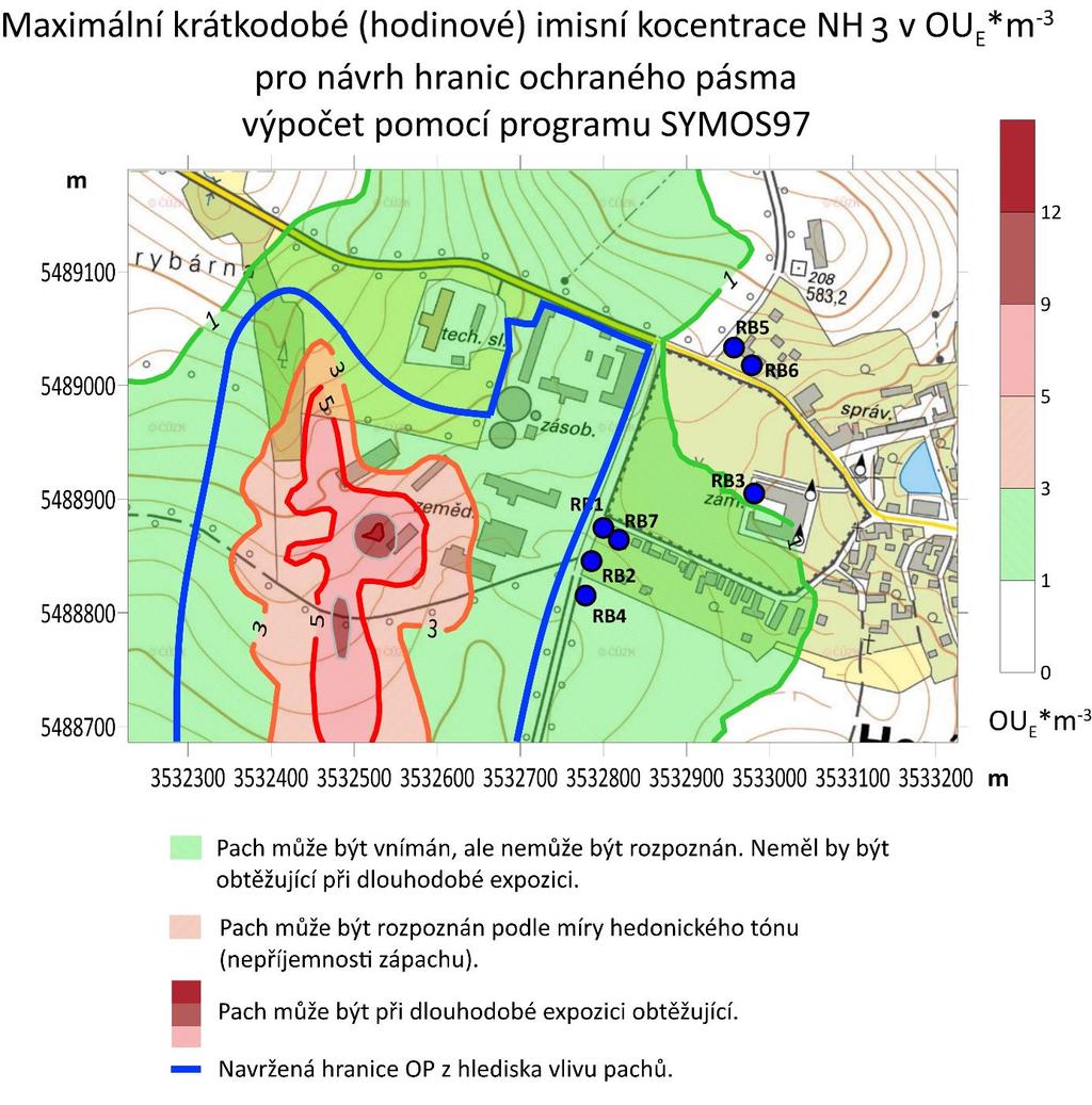 maximální koncentrace leží pod čichovým prahem pro amoniak. Pach tedy může být vnímán, ale nemůže být rozpoznán a neměl by být obtěžující při dlouhodobé expozici.