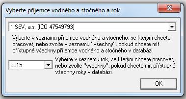 vyvolání nápovědy (menu Nápověda). Většina příkazů má i tlačítka rychlého přístupu. Uprostřed pracovní plochy je umístěn zadávací dialog s údaji aktuálně zpracovávaného porovnání.