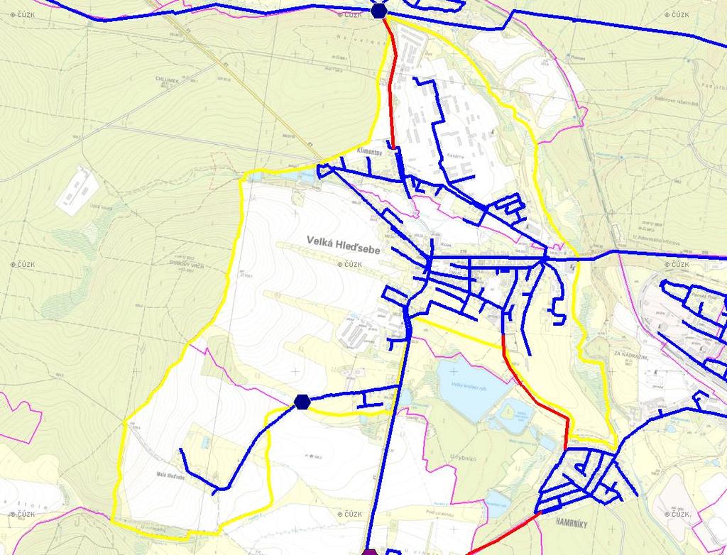 D. VODOVODY D.1 POTŘEBA VODY Z BILANCE Rok: Základní parametry: Ozn. Jednotky 2005 2010 2015 2020 2025 2030 Počet všech zásobených obyvatel Nz obyvatel 1402 1439 1485 Voda vyrobená celkem VVR tis.
