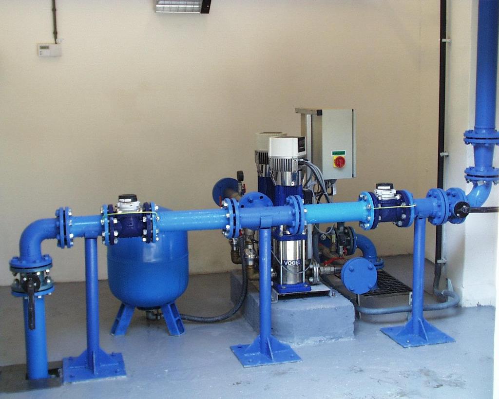 7.4.5 Automatická tlaková stanice Automatické tlakové stanice (ATS) se budují na vnitřních vodovodech v případech, kdy spotřebiteli nedostačuje hydrodynamická tlaková hadina vody na vodovodní síti