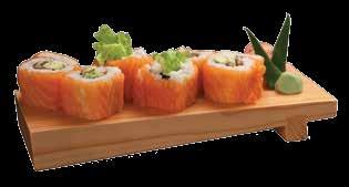Maki set Hlavní jídla 16. Švestka 245,- Kč losos 6 kusů, tuňák 6 kusů 17. Orchidej 299,- Kč losos 6 kusů, tuňák 6 kusů, avokádo 6 kusů 18.
