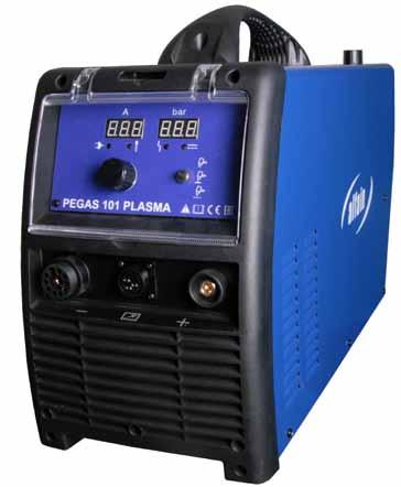 PEGAS 101 plasma CNC PEGAS 121 plasma CNC IGBT PFC invertor vhodný pro produktivní strojní řezání materiálu do tloušťky cca 15 mm nebo 20 mm Technická data Parametr Pegas 101 Pegas 121 Síťové napětí