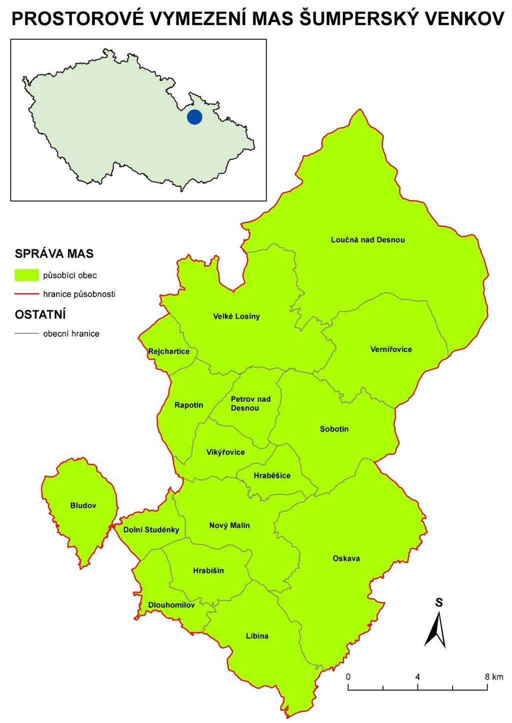 MAS Šumperský venkov 16 obcí 27 tis. obyvatel Dotace období 2014-2020: celkem: 79,2 mil. Kč v PRV: 22,9 mil.